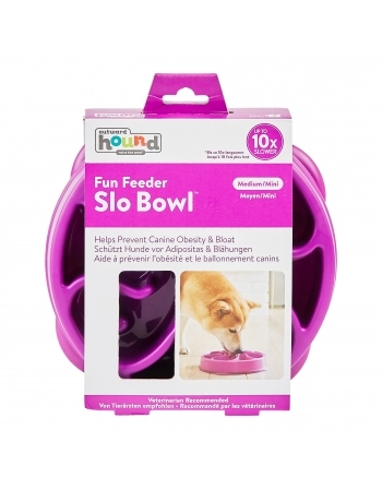 OH FUN FEEDER SLOBOWL PURPLE SM (51005)