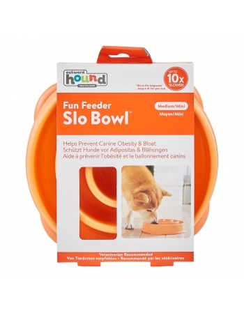 OH FUN FEEDER SLOBOWL ORANGE MD (51004)