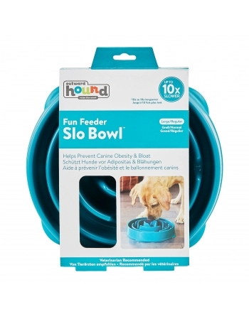OH FUN FEEDER SLOBOWL BLUE LARGE (51002)