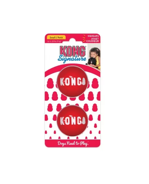 KONG SIGNATURE BALLS 2-PK SMALL (SKB3)