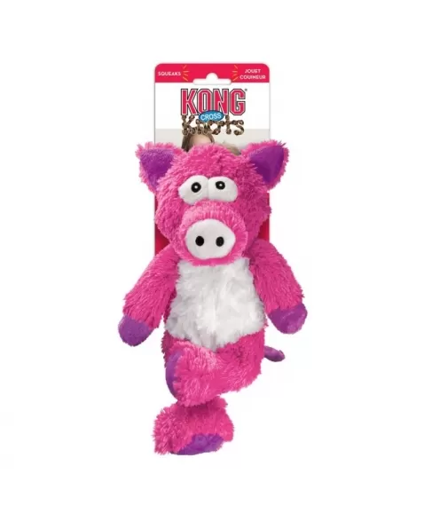 KONG CROSS KNOTS PIG MEDIUM/LARGE(NKX11)