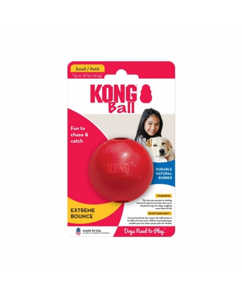 KONG BALL W/HOLE SMALL (KB2)