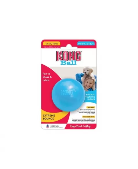 KONG PUPPY BALL W/ HOLE SMALL (KPB2)