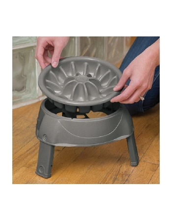 OH ADJUSTABLE SLOW FEEDER 3 IN 1 CINZA