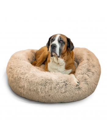 OH BFBS DONUT BED SHAG TAUPE XL 45X45