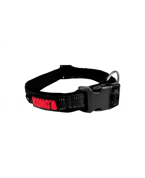 PAW NYLON COLLAR PRETA MD 35-50CM