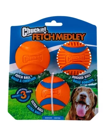 PETMATE CI FETCH MEDLEY ASST 3 PK MEDIUM (520520)