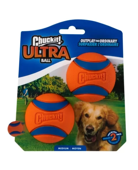 PETMATE CI ULTRA BALL 2 PK MEDIUM (17001)