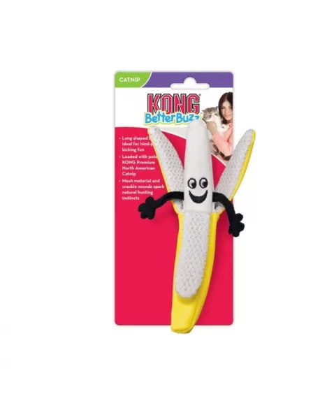 KONG BETTER BUZZ BANANA ASSORTED (CA454)