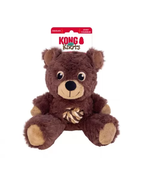 KONG KNOTS TEDDY ASSORTED MEDIUM (NKTD21)