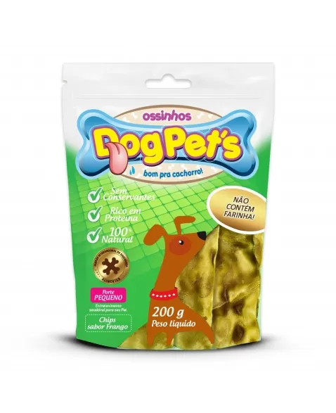 DOGPET`S CHIPS SABOR FRANGO PEQ 200GR