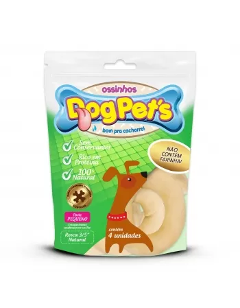 DOGPET`S ROSCA NATURAL PEQ 8 CM 4UN