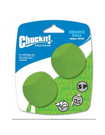 PM CHUCKIT ERRATIC BALL 2 PK SMALL (20110)