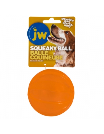 PM JW SQUEAKY BALL ASSORT MED (43606)
