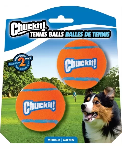 PM CHUCKIT TENNIS BALL 2 PK MED (57402)