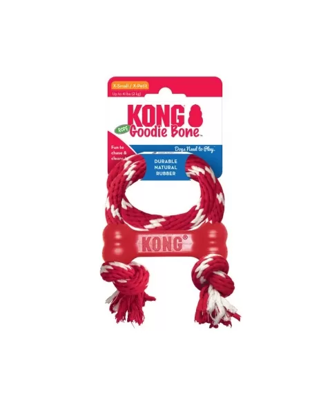 KONG GOODIE BONE W/ROPE X-SMALL (KB51)