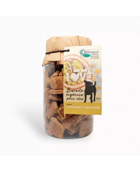 AL BISCOITO ORGANICO PARA CAES MARACUJA E CAMOMILA 200G (00022)