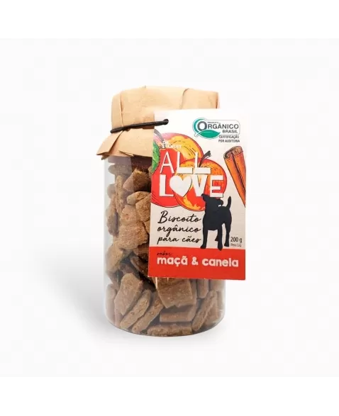 AL BISCOITO ORGANICO PARA CAES MACA E CANELA 200G (00023)