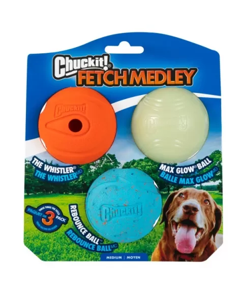 PETMATE CI FETCH MEDLEY ASST 3 PK MEDIUM (520520)