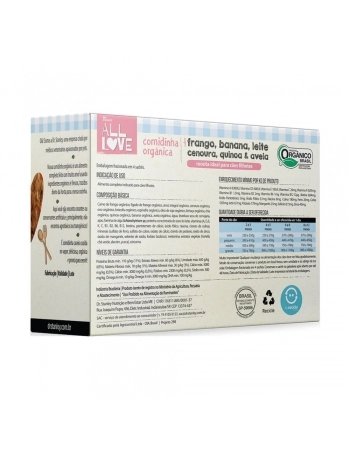 ALL LOVE COMIDINHA ORGÂNICA PARA CÃES FILHOTES 1 KG