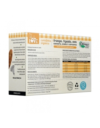 AL COMIDINHA ORGANICA PARA GATOS GULOSOS 900 GR (00060)