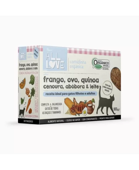 AL COMIDINHA ORGANICA PARA GATOS FILHOTES E ADULTOS 900 GR (00061)