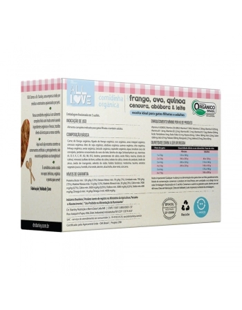 AL COMIDINHA ORGANICA PARA GATOS FILHOTES E ADULTOS 900 GR (00061)