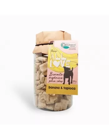 AL BISCOITO ORGANICO PARA CAES BANANA & TAPIOCA 200GR (00020)