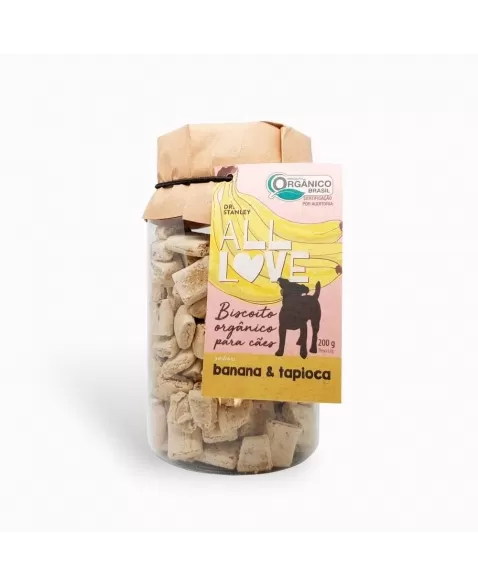 AL BISCOITO ORGANICO PARA CAES BANANA & TAPIOCA 200GR (00020)