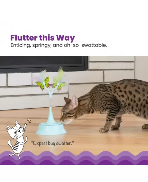 CATSTAGES 2-IN-1 FLUTTER TOY (71467)