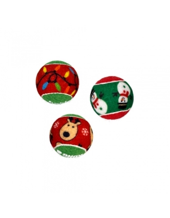 KONG HOLIDAY SQUEAKAIR BALLS 6-PK SMALL (H24D139)