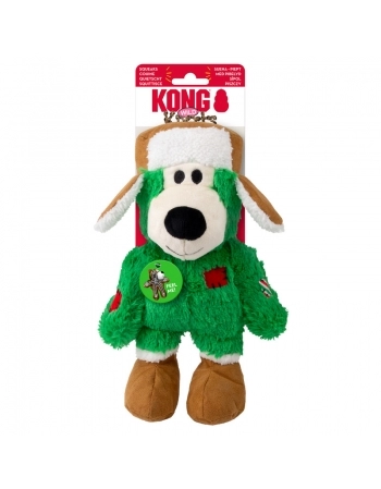 KONG HOLIDAY WILD KNOTS BEAR ASSORTED M/L (H25D139)